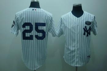 Wholesale MLB New York Yankees 25 Mark Tei... Made in Korea